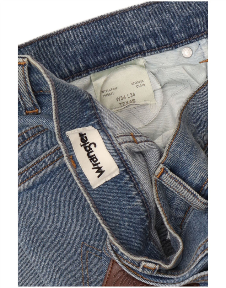 Wrangler Mens Texas Straight Jeans W34  L34 Blue