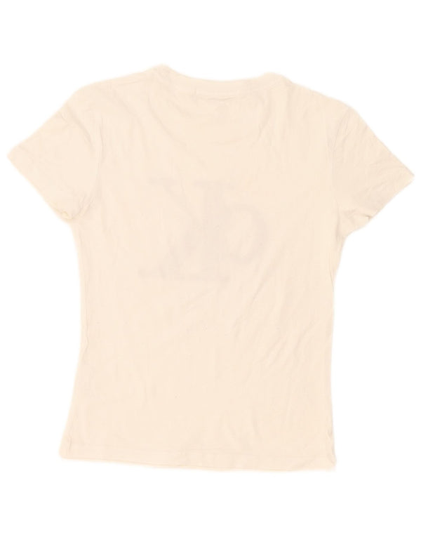 Calvin Klein Womens Graphic T-Shirt Top UK 6 XS White
