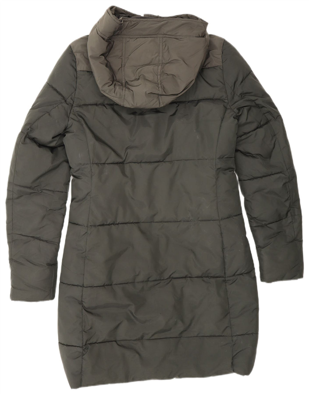 G-STAR Womens Hooded Padded Coat UK 10 Small Green Colourblock Polyester