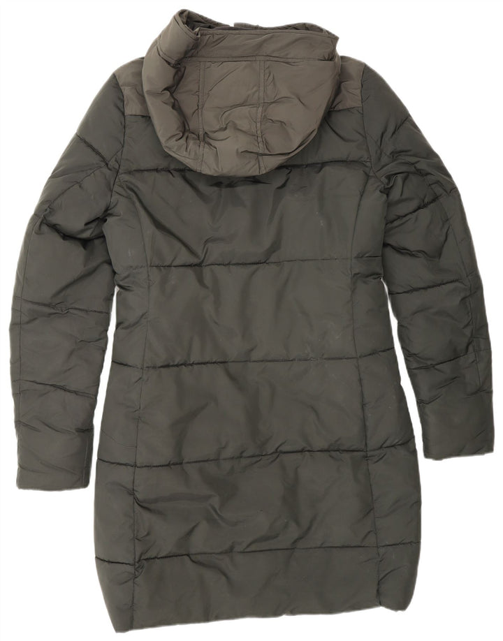 G-STAR Womens Hooded Padded Coat UK 10 Small Green Colourblock Polyester