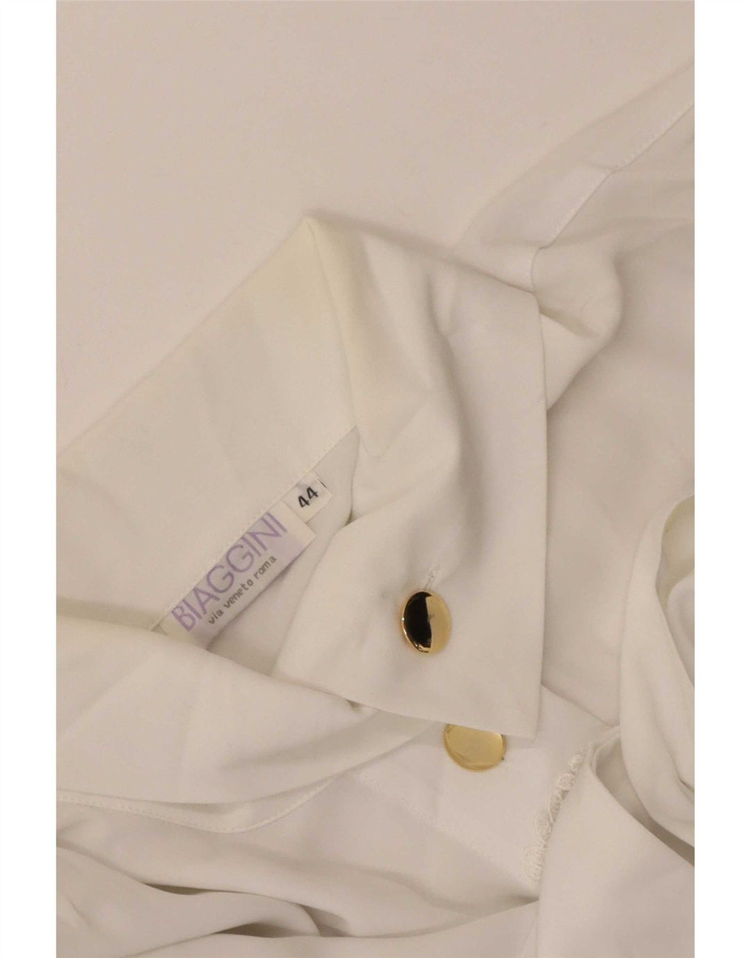 Biaggini Womens Shirt Blouse EU 44 XL White