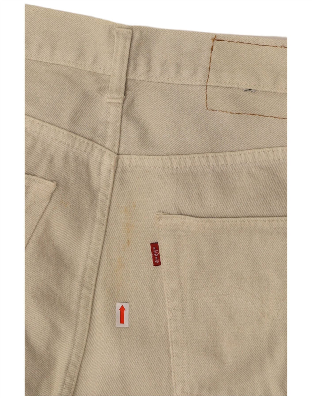LEVI'S Mens Straight Jeans W34 L31  Off White