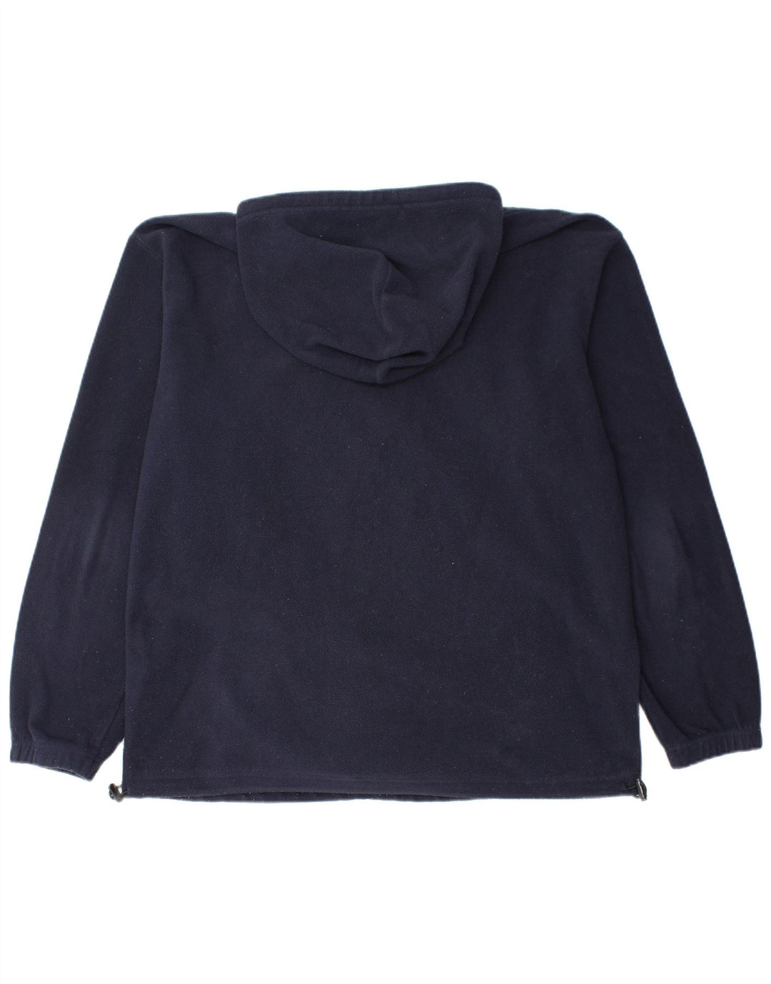 Champion Mens Graphic Hooded Fleece Jumper Large Navy Blue Polyester