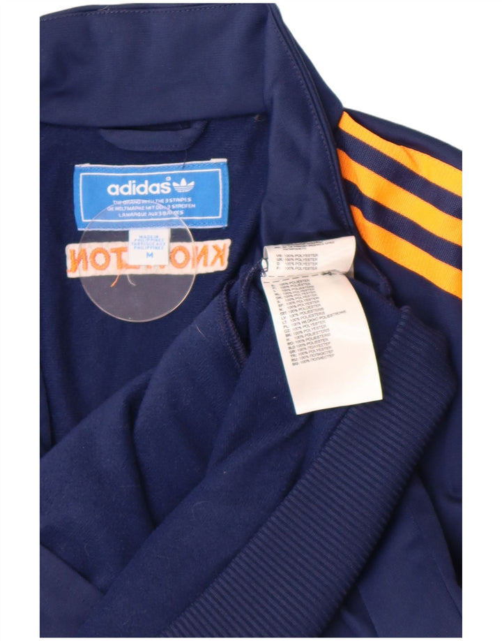 Adidas Boys Graphic Tracksuit Top Jacket 10-11 Years Medium Navy Blue