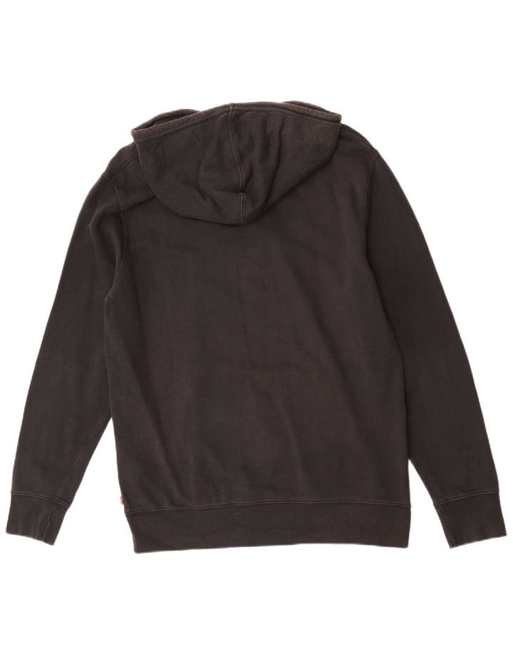 Levi's Mens Graphic Hoodie Jumper Medium Black Cotton