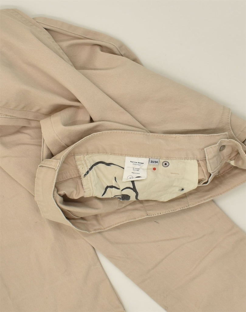 CHEAP MONDAY Womens Skinny Casual Trousers W31 L34  Beige Cotton | Vintage Cheap Monday | Thrift | Second-Hand Cheap Monday | Used Clothing | Messina Hembry 