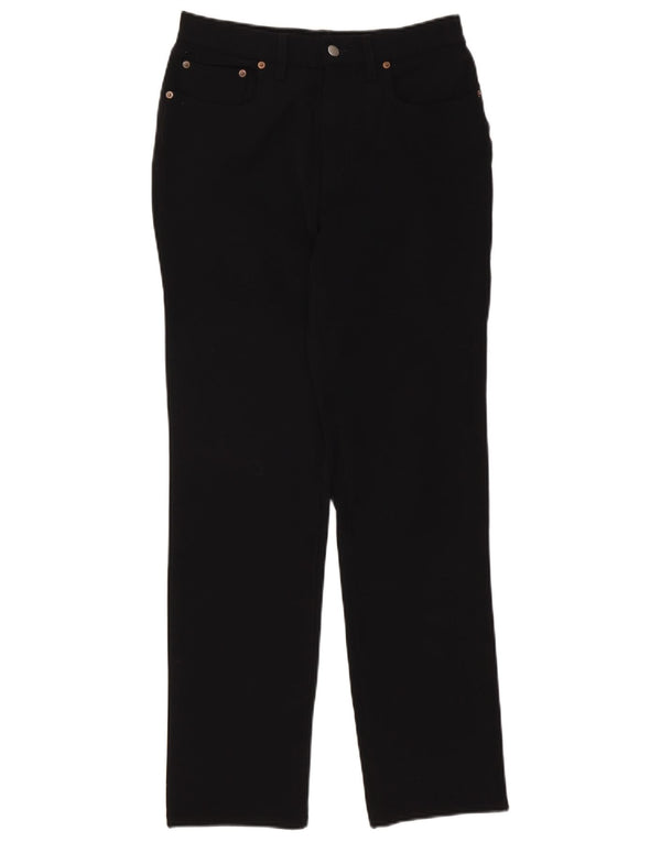 Replay Womens High Waist Tapered Casual Trousers W32 L30 Black Polyamide