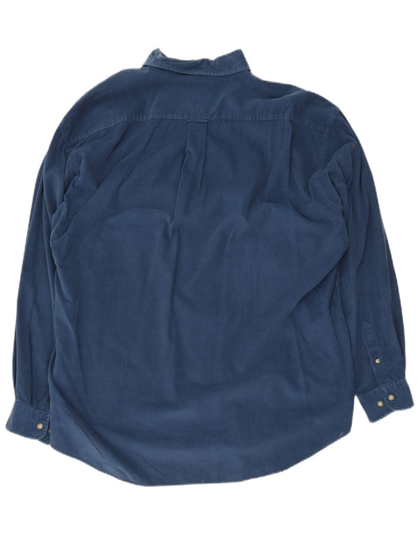 Betty Barclay Mens Corduroy Shirt XL Navy Blue
