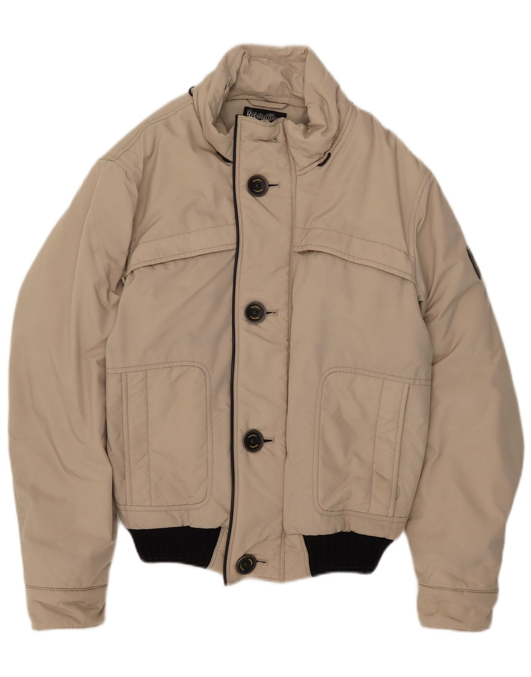 Refrigiwear Mens Rain Jacket UK 38 Medium Beige Nylon