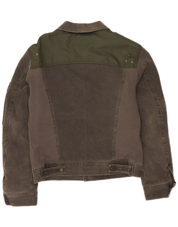 DOLCE & GABBANA Mens Ittierre Corduroy Jacket UK 38 Medium Grey