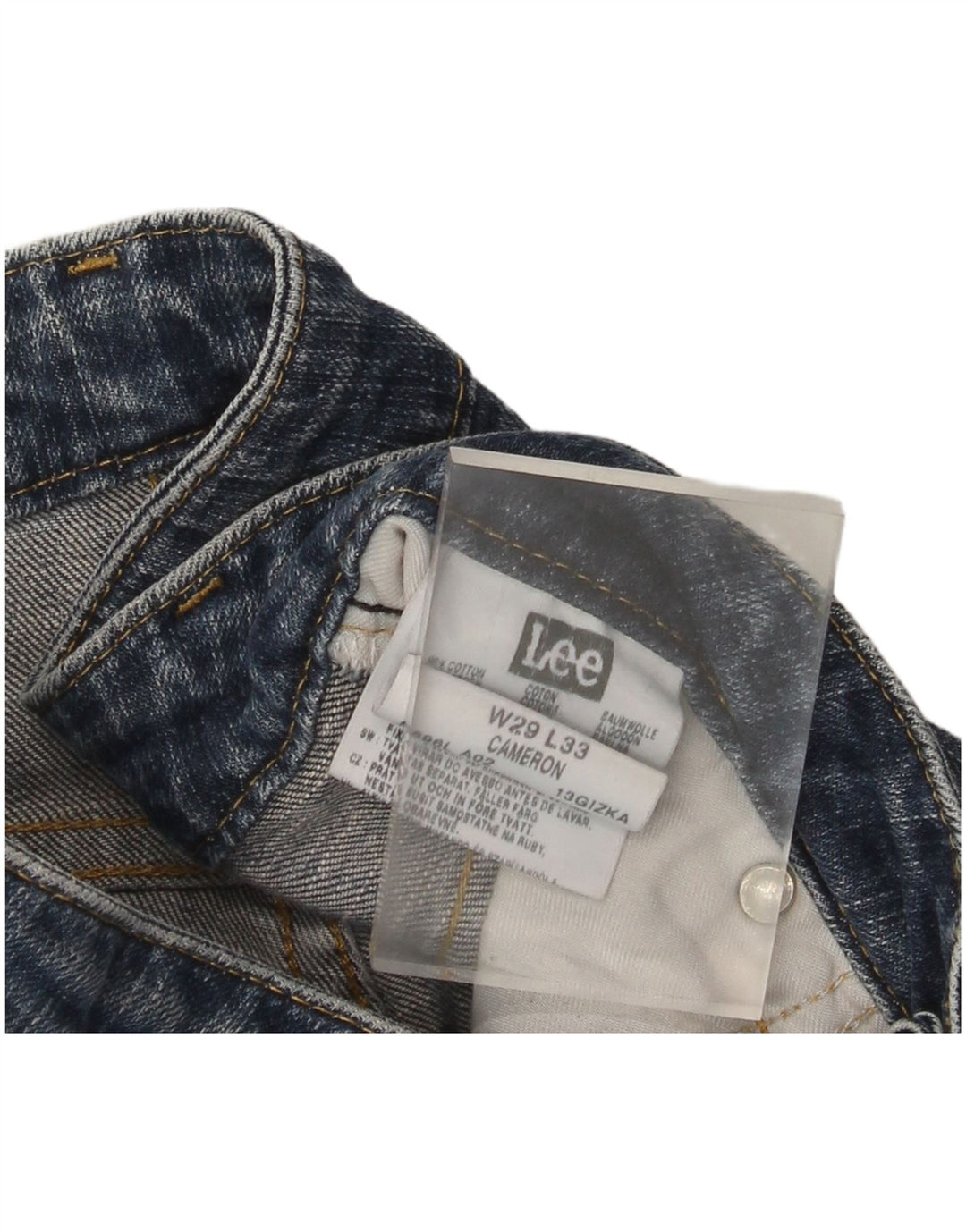 Lee Mens Cameron Bootcut Jeans W29 L29 Blue Cotton