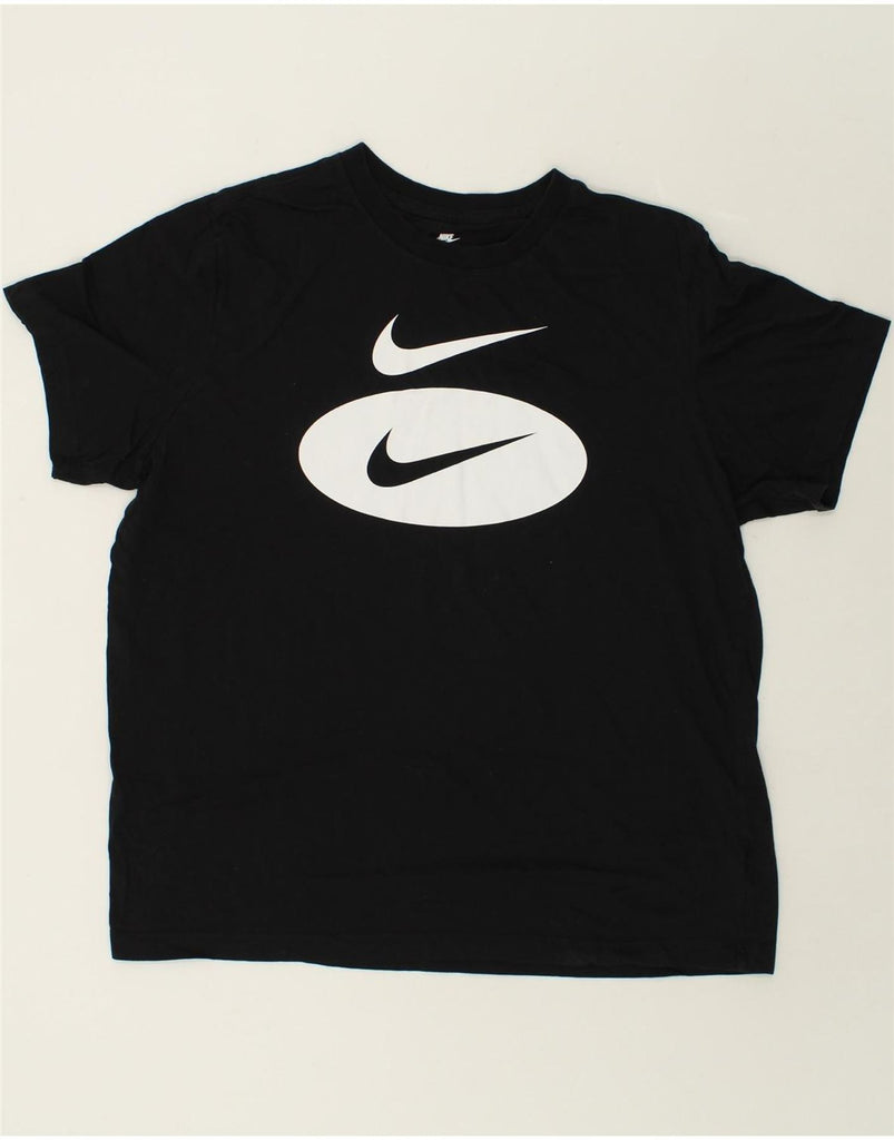 NIKE Mens Graphic T-Shirt Top XL Black Cotton | Vintage Nike | Thrift | Second-Hand Nike | Used Clothing | Messina Hembry 