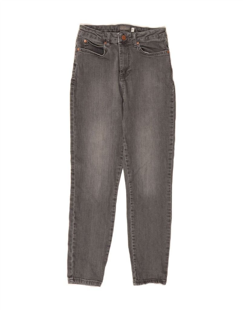 MINT VELVET Womens Slim Jeans UK 10 Small W26 L26 Grey Cotton Vintage MINT VELVET and Second-Hand MINT VELVET from Messina Hembry 