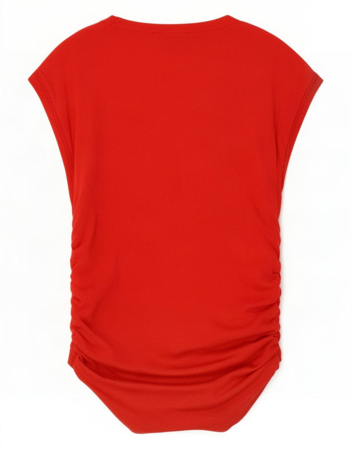 Zara Womens Blouse Top UK 10 Small Red
