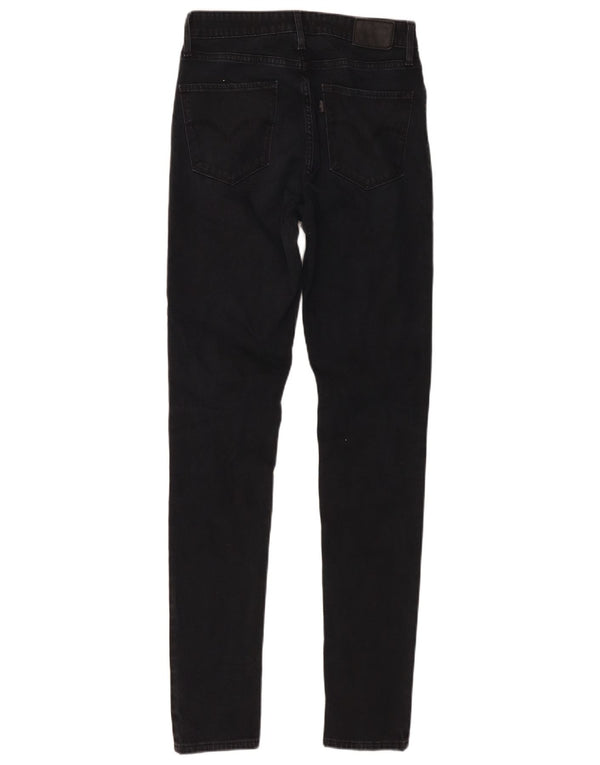 Levi's Womens High Rise Skinny Jeans W27 L32 Black Cotton