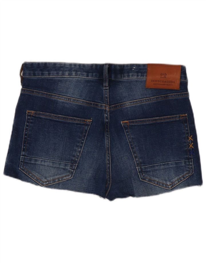 SCOTCH & SODA Womens Slim Denim Shorts W30 Medium Navy Blue Cotton