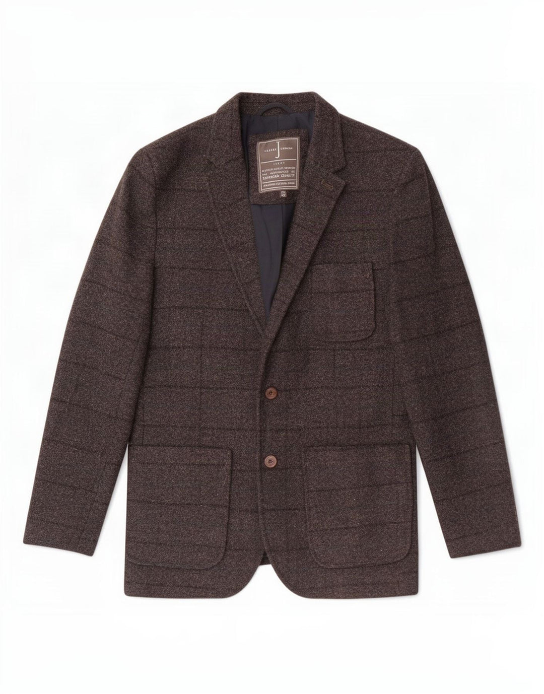 Jasper Conran Mens 2 Button Blazer Jacket UK 40 Large Grey Check Wool