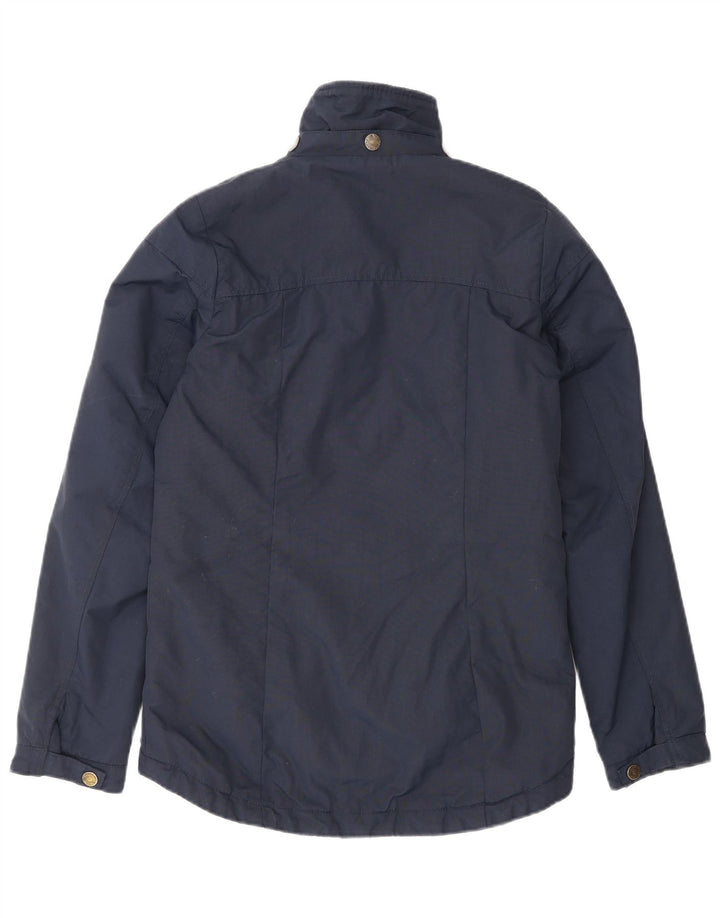 Fat Face Womens Windbreaker Jacket UK 6 XS Navy Blue Nylon