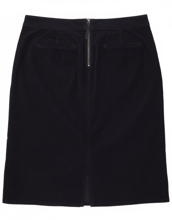 Boden Womens Corduroy Skirt UK 18 XL W38 Navy Blue Cotton