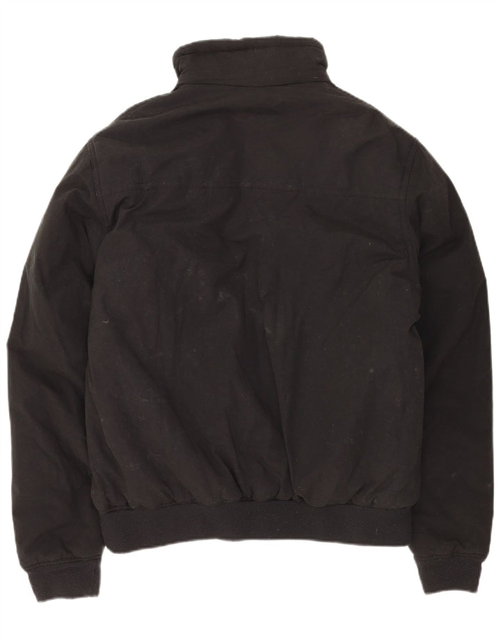 ASICS Mens Windbreaker Jacket UK 40 Large Black Cotton