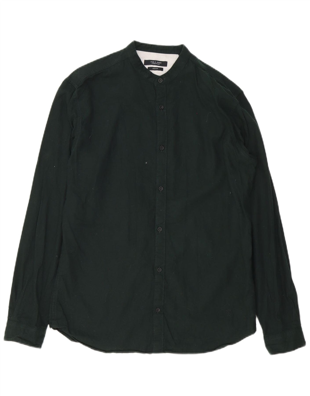 Jack & Jones Mens Slim Fit Shirt Size 40 Medium Black Cotton