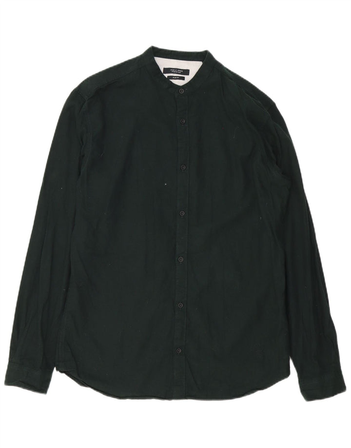 Jack & Jones Mens Slim Fit Shirt Size 40 Medium Black Cotton