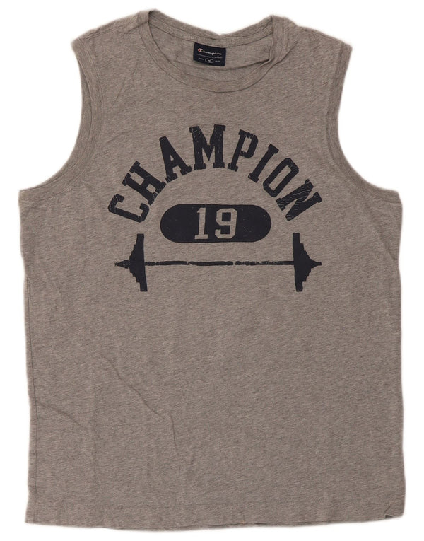 Champion Mens Graphic Vest Top Medium Grey