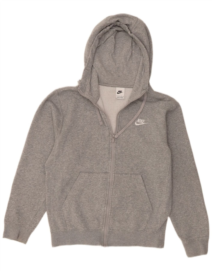 Nike Mens Zip Hoodie Sweater XS Grey Cotton