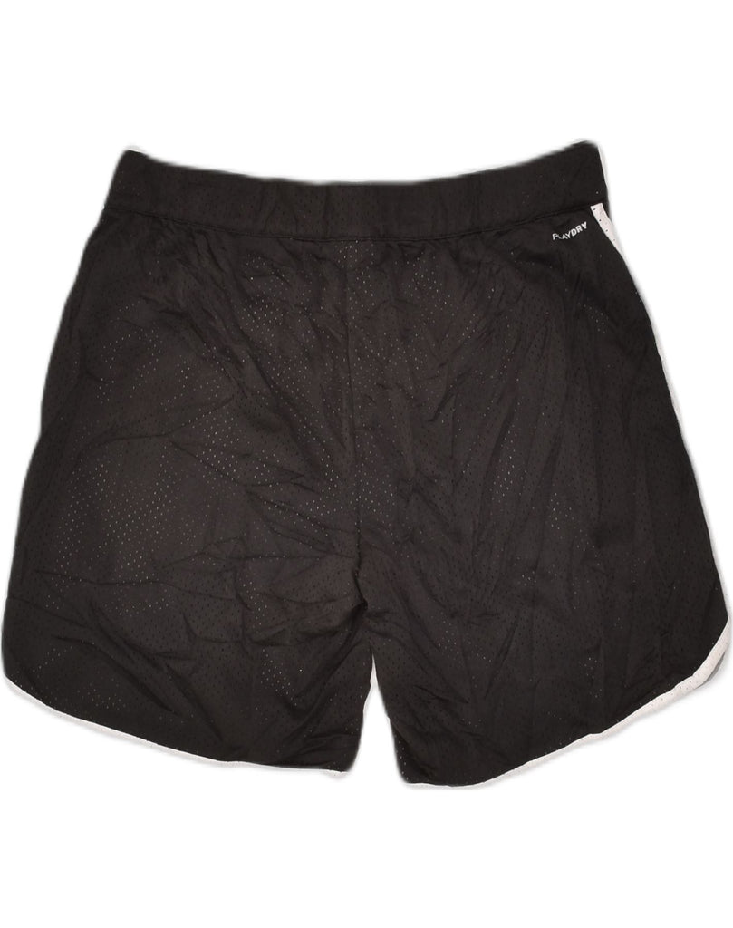 REEBOK Womens Sport Shorts UK 8-10 Small Black Polyester | Vintage Reebok | Thrift | Second-Hand Reebok | Used Clothing | Messina Hembry 