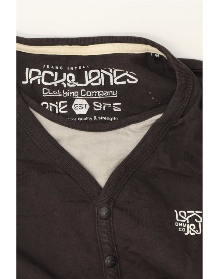 Jack & Jones Mens Top Long Sleeve Medium Grey