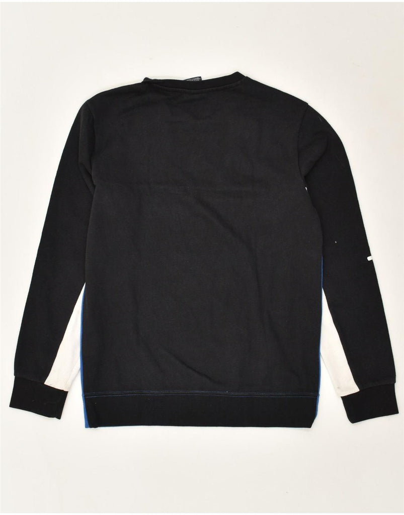 CHAMPION Boys Graphic Sweatshirt Jumper 12-13 Years XL Blue Colourblock | Vintage Champion | Thrift | Second-Hand Champion | Used Clothing | Messina Hembry 