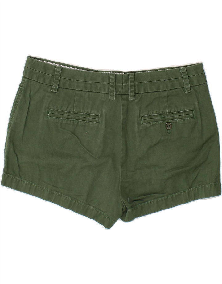 J. CREW Womens Chino Shorts US 10 Large W32 Green Cotton Vintage J. Crew and Second-Hand J. Crew from Messina Hembry 