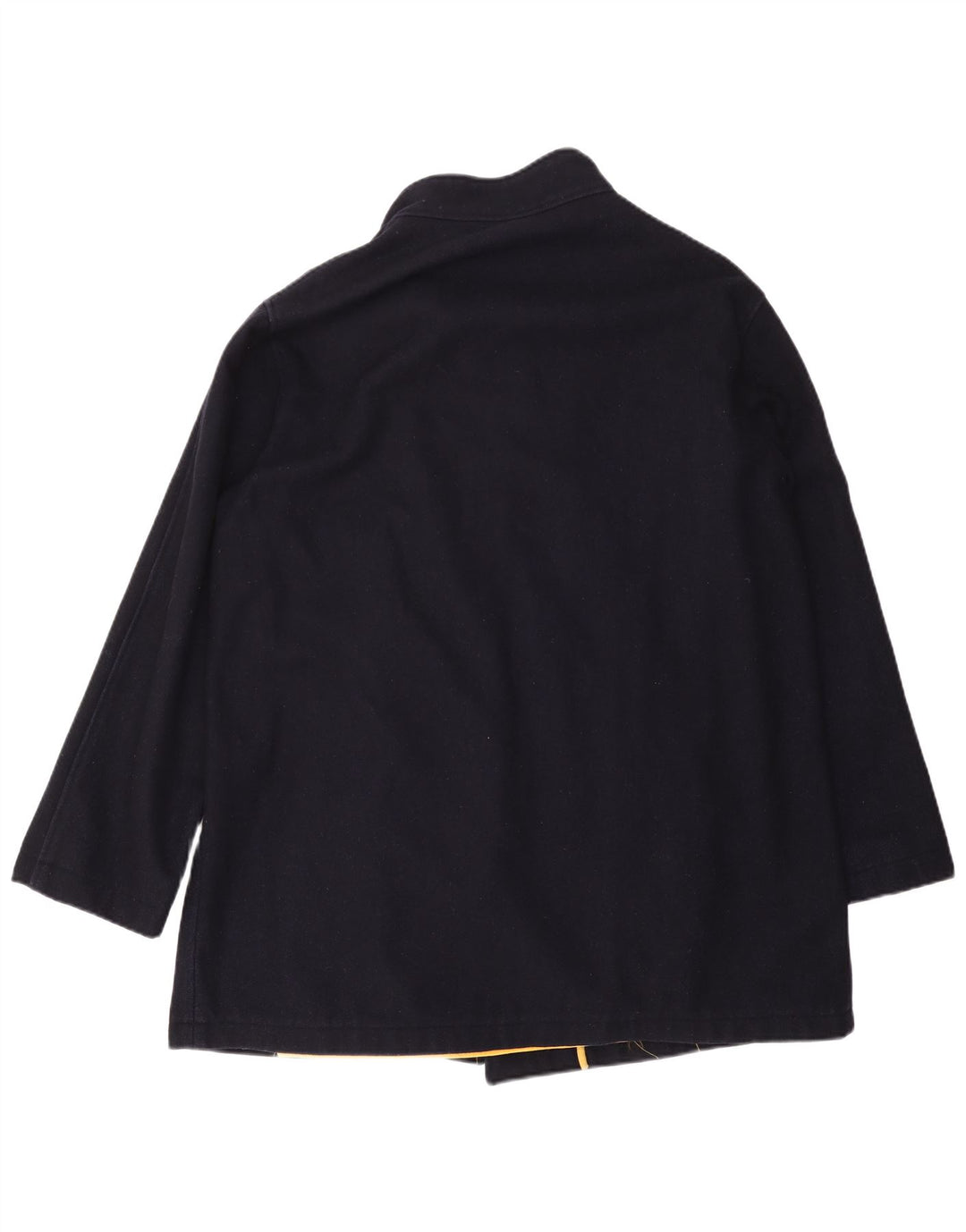 MARINA YACHTING Mens Double Breasted Coat IT 56 3XL Navy Blue Wool