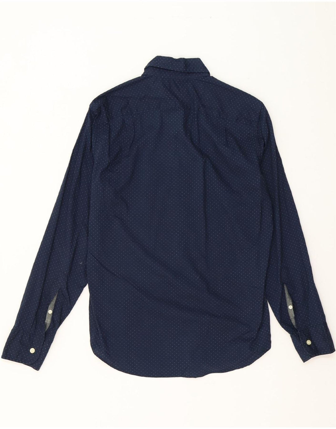 J. CREW Mens Shirt Small Navy Blue Polka Dot Cotton Vintage J. Crew and Second-Hand J. Crew from Messina Hembry 