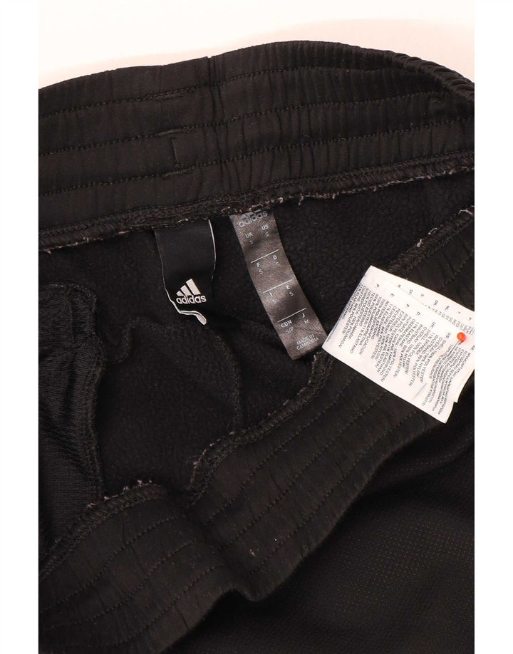 Adidas Mens Tracksuit Trousers Joggers Small Black Polyester