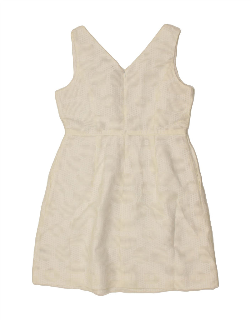 J. CREW Womens Sleeveless Sheath Dress US 10 Large White Cotton Vintage J. Crew and Second-Hand J. Crew from Messina Hembry 