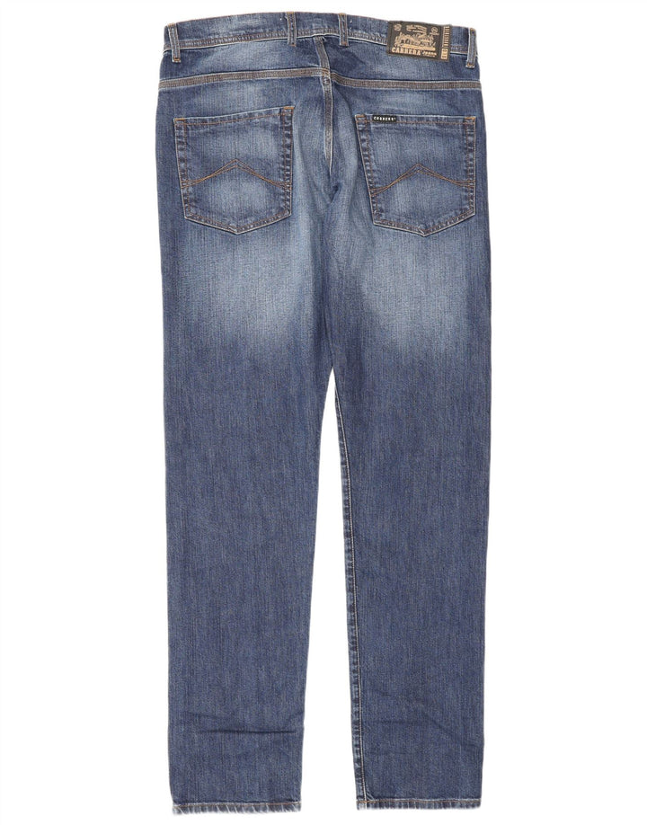 Carrera Mens 710 Regular Straight Jeans W36 L34 Blue Cotton
