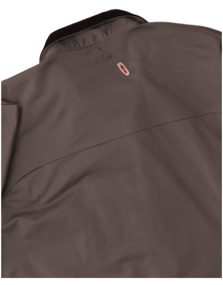 Champion Mens Tracksuit Top Jacket Large Grey Polyester Sports