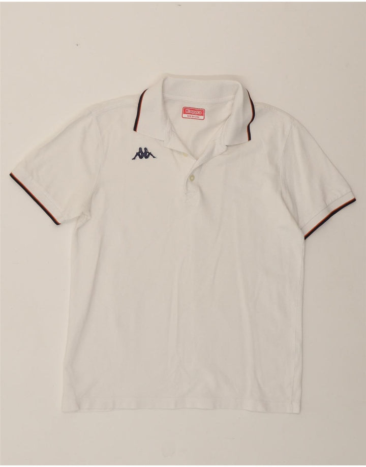 KAPPA Mens Polo Shirt Medium White