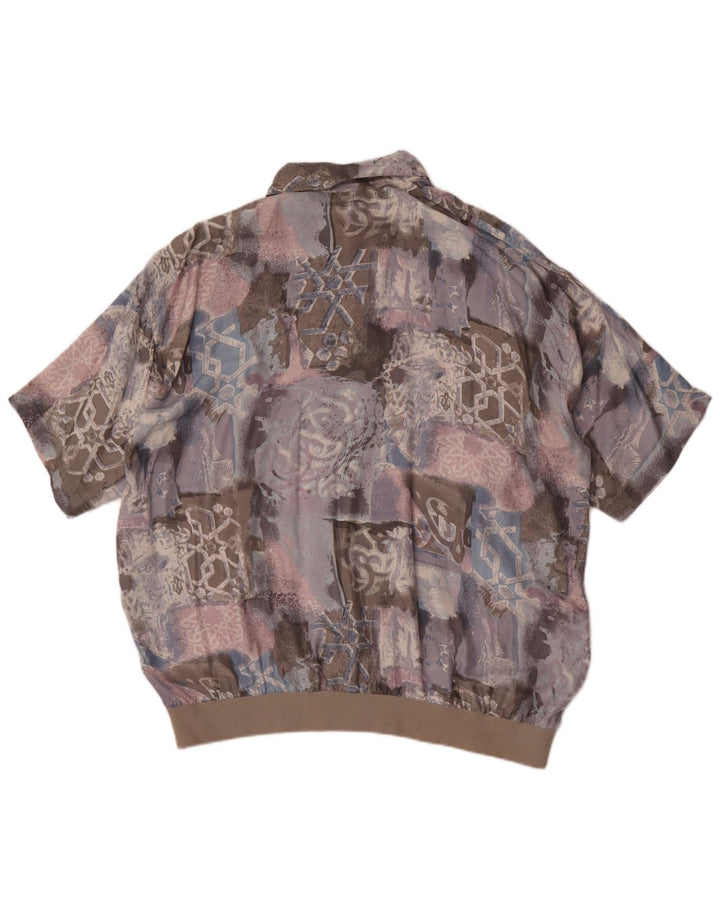 Canda Mens Short Sleeve Pullover Shirt IT 56/58 XL Multicoloured Patchwork