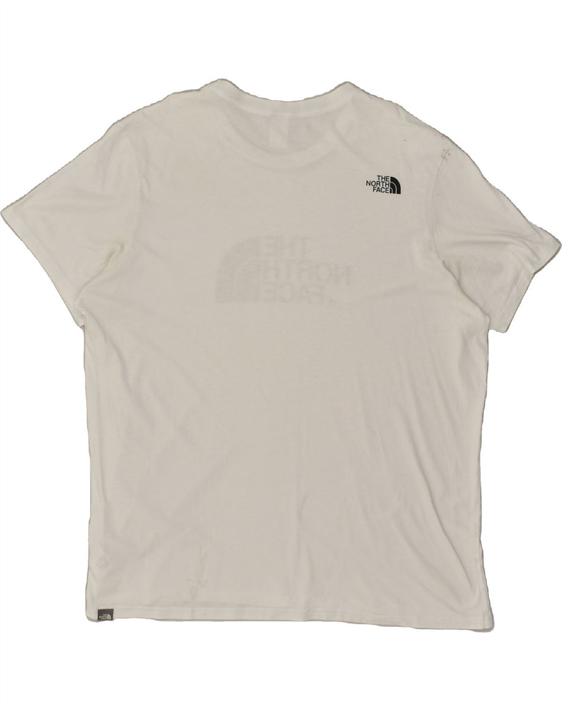 THE NORTH FACE Mens Graphic T-Shirt Top 2XL White Cotton Vintage The North Face and Second-Hand The North Face from Messina Hembry 