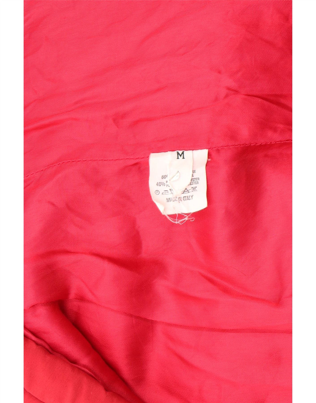 VINTAGE Womens Oversized Hooded Padded Coat UK 14 Medium Red Viscose Vintage Vintage and Second-Hand Vintage from Messina Hembry 