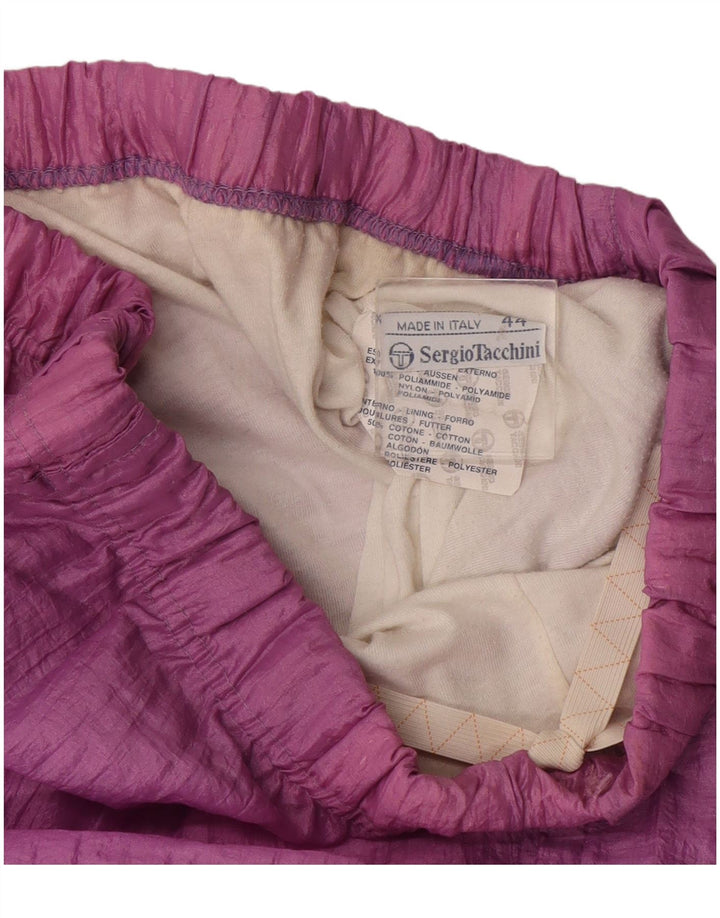 Sergio Tacchini Womens Full Tracksuit IT 44 Medium Purple Colourblock