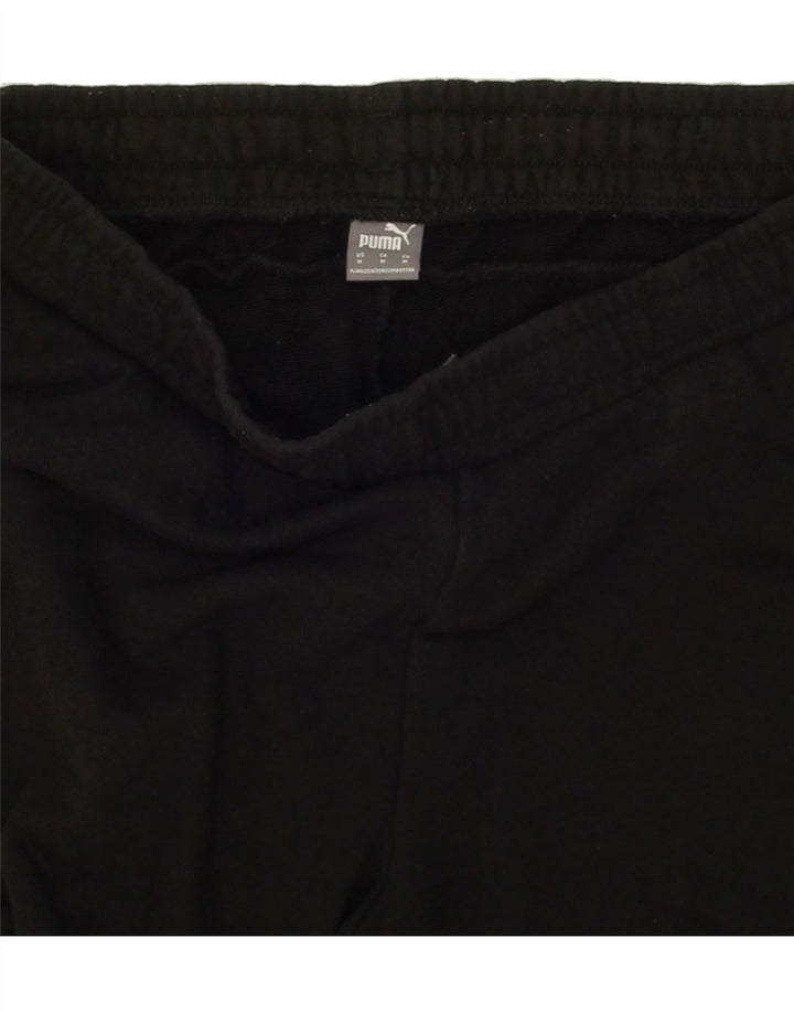 PUMA Womens Graphic Tracksuit Trousers Joggers UK 14 Medium Black Vintage Puma and Second-Hand Puma from Messina Hembry 