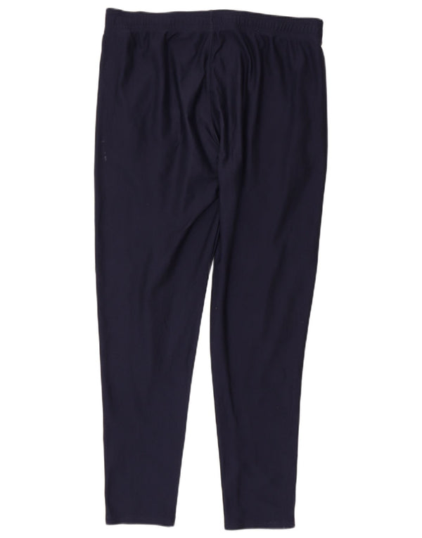 Under Armour Mens Tracksuit Trousers Large Navy Blue Polyester