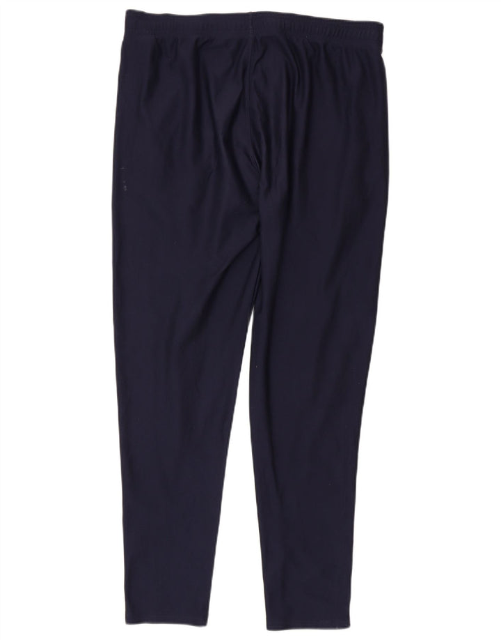 Under Armour Mens Tracksuit Trousers Large Navy Blue Polyester