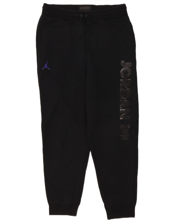 Jordan Mens Graphic Tracksuit Trousers Joggers Medium Black Cotton