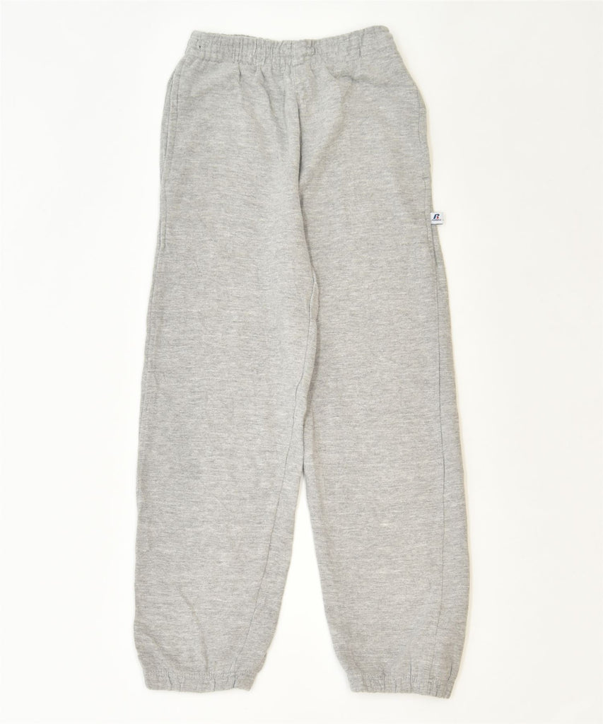 RUSSELL ATHLETIC Boys Tracksuit Trousers 10-11 Years Grey Cotton Sports | Vintage | Thrift | Second-Hand | Used Clothing | Messina Hembry 