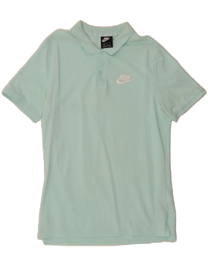 NIKE Mens Polo Shirt Medium Blue Cotton Vintage Nike and Second-Hand Nike from Messina Hembry 