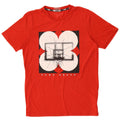 Puma Mens Graphic T-Shirt Top Small Red Polyester